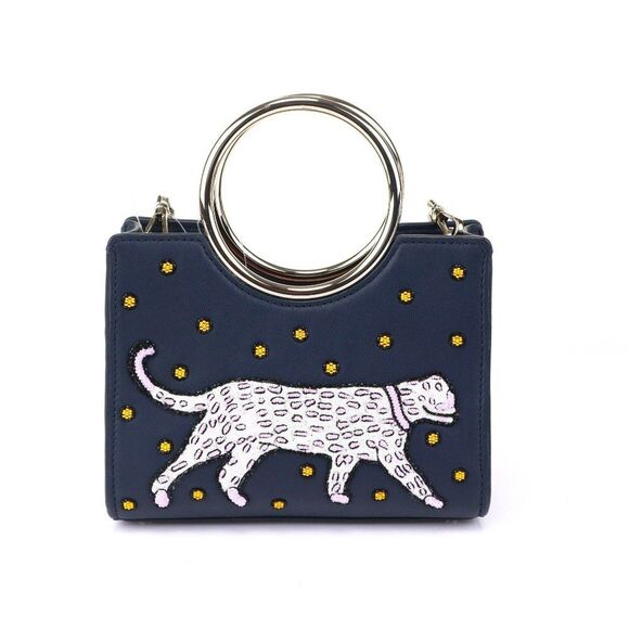 NWT Kate Spade White Rock Road PANTHER Sam polka dot small - Picture 5 of 13